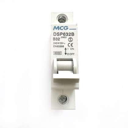 MCG DSP632B JVM21 B32 32A 32 Amp MCB Circuit Breaker Type B